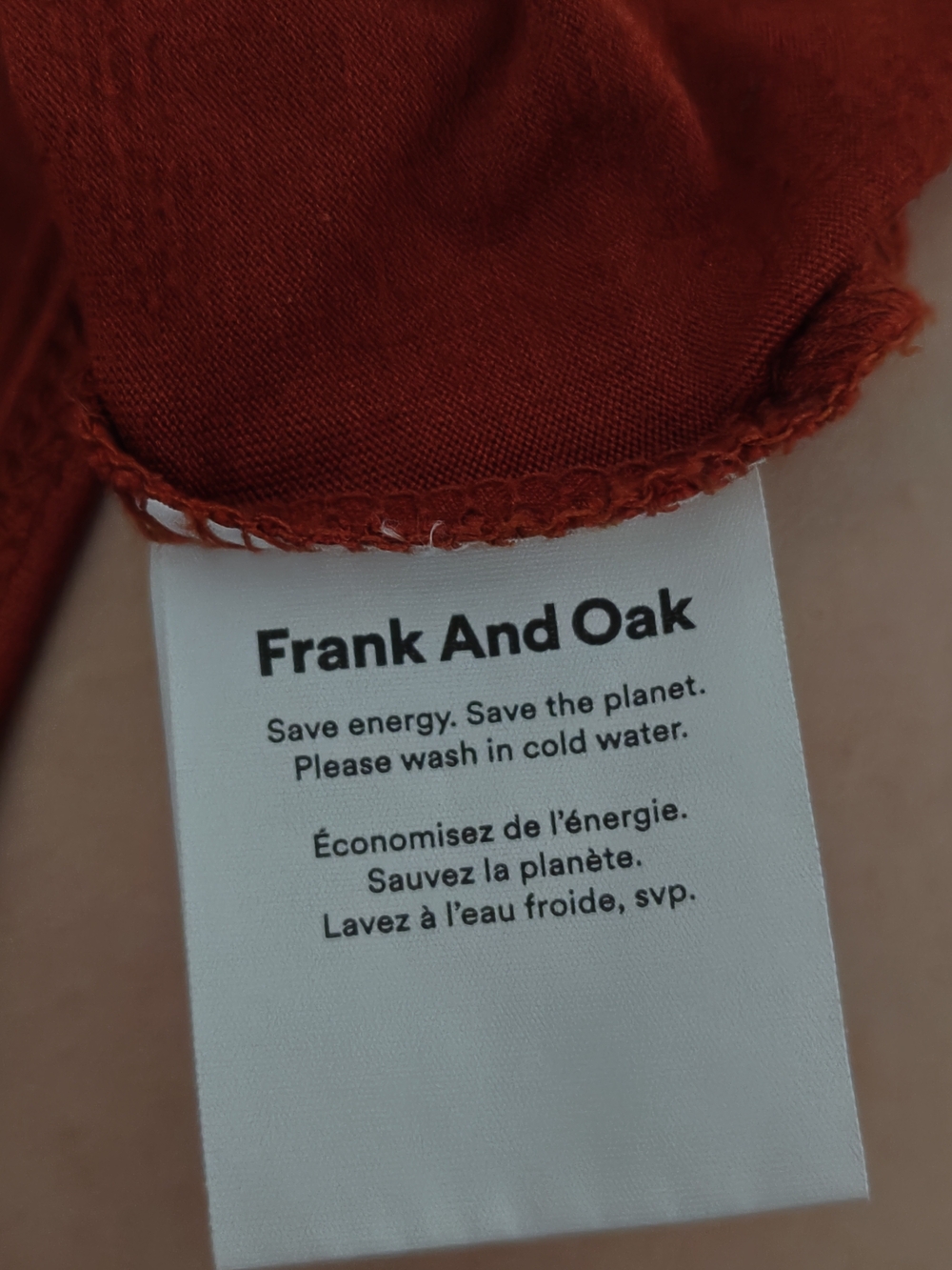 Frank & Oak Orange Sleeveless Tank Top Size XS - Picture 10 of 11